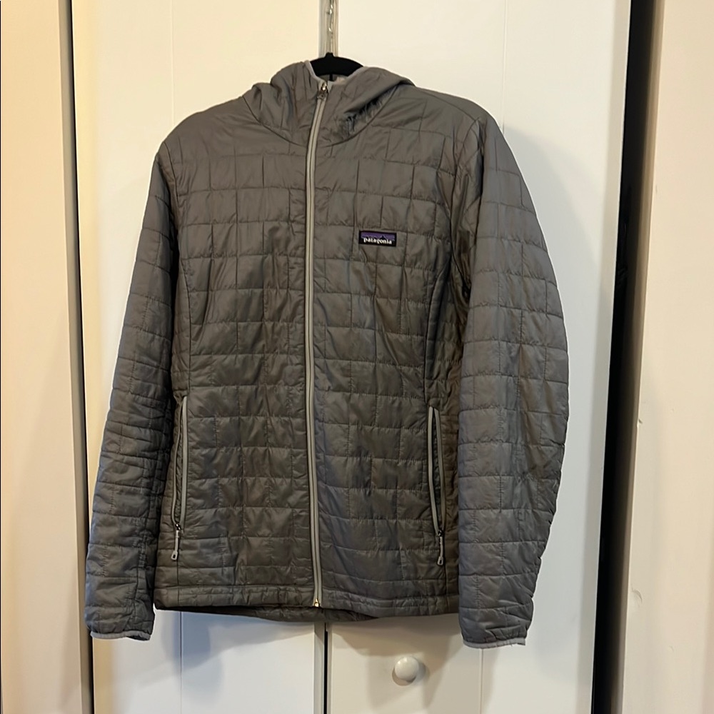 Patagonia Nanopuff Hooded Gray Women's Jacket